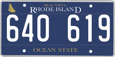 RI license plate 640619