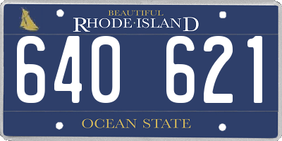 RI license plate 640621