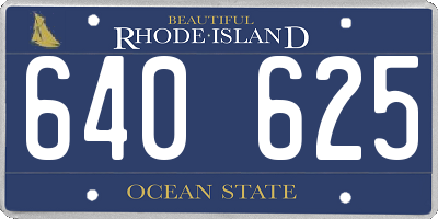 RI license plate 640625