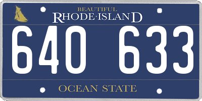 RI license plate 640633