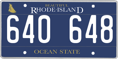 RI license plate 640648