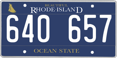 RI license plate 640657