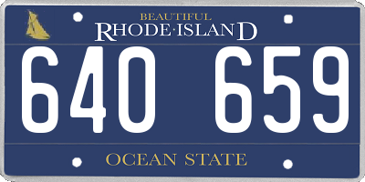 RI license plate 640659