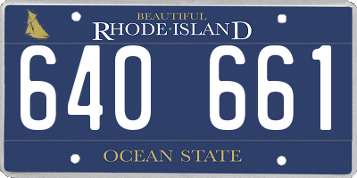 RI license plate 640661