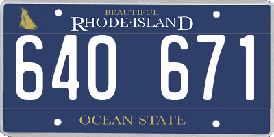 RI license plate 640671