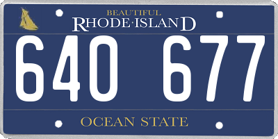 RI license plate 640677