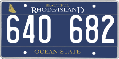 RI license plate 640682