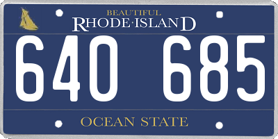RI license plate 640685