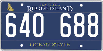 RI license plate 640688