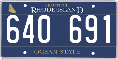 RI license plate 640691
