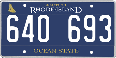 RI license plate 640693