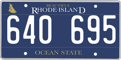 RI license plate 640695