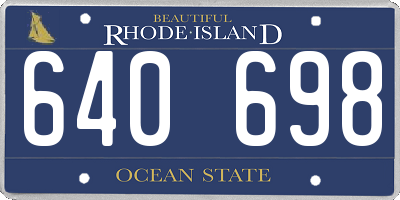 RI license plate 640698