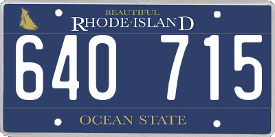 RI license plate 640715