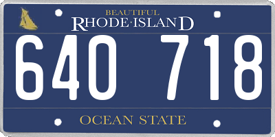 RI license plate 640718