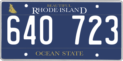 RI license plate 640723