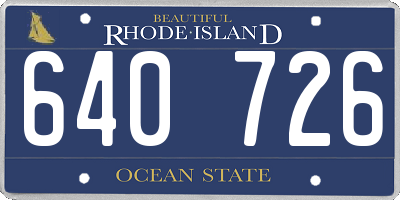 RI license plate 640726