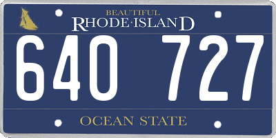 RI license plate 640727