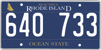 RI license plate 640733