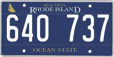 RI license plate 640737
