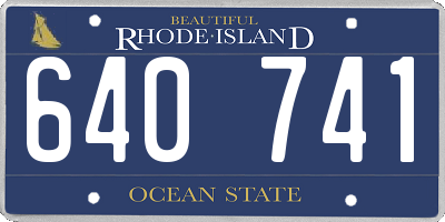 RI license plate 640741