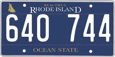 RI license plate 640744