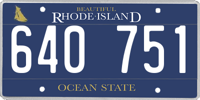 RI license plate 640751