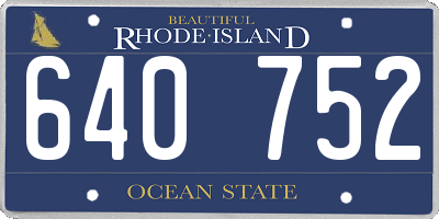 RI license plate 640752