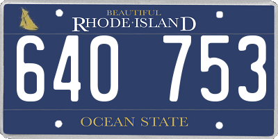 RI license plate 640753