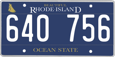 RI license plate 640756