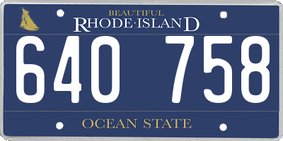 RI license plate 640758