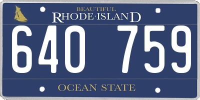 RI license plate 640759