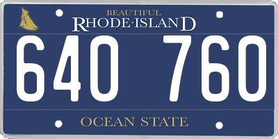 RI license plate 640760