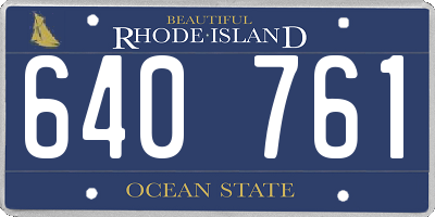 RI license plate 640761