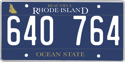 RI license plate 640764