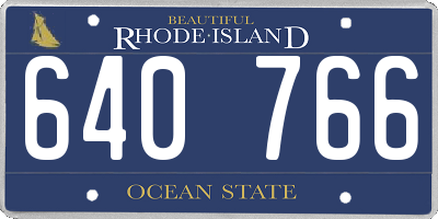RI license plate 640766