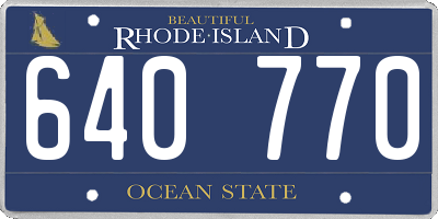 RI license plate 640770