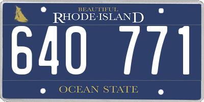 RI license plate 640771