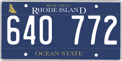 RI license plate 640772