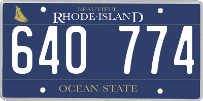 RI license plate 640774