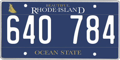 RI license plate 640784