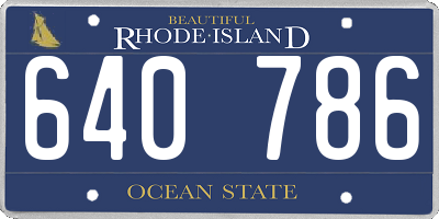 RI license plate 640786