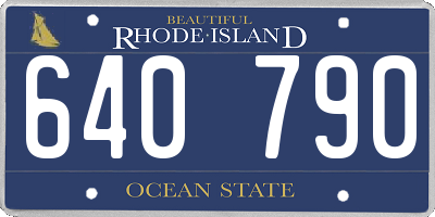 RI license plate 640790