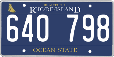 RI license plate 640798