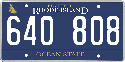 RI license plate 640808