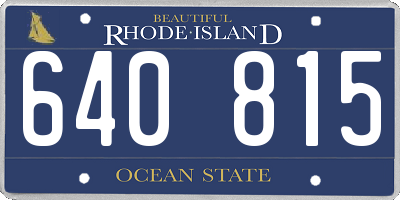 RI license plate 640815