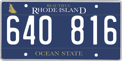 RI license plate 640816