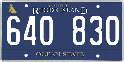 RI license plate 640830