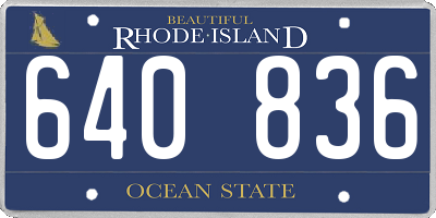 RI license plate 640836