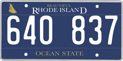 RI license plate 640837